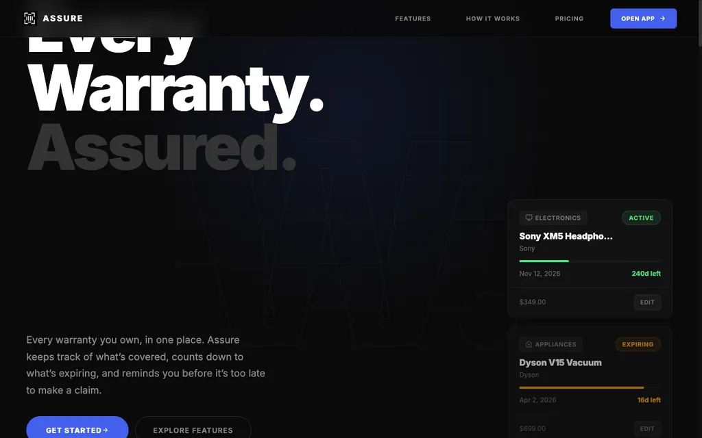 Assure website