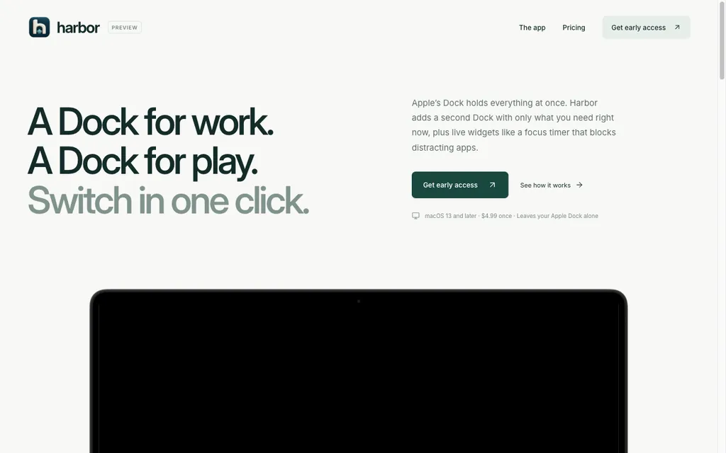 Harbor website